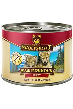Wolfsblut Dog Puppy Blue Mountain konz. 200g Pouze Dnes
