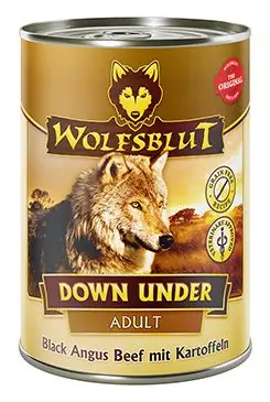 Aktuální Wolfsblut Dog Adult Down Under konz. 395g