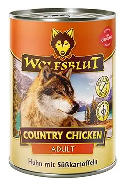 Wolfsblut Dog Adult Country Chicken konz. 395g Akce