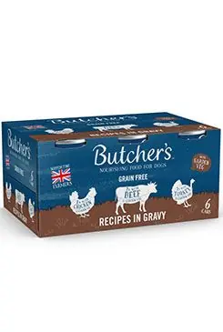 Butcher‘s Dog Original hovězí/krůtí/kuř. konz. 6x400g Levný