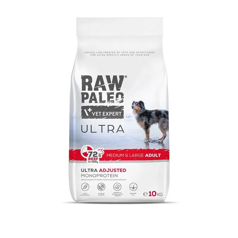 Vetexpert Raw Paleo Ultra Beef Adult Medium Large 10 kg Přímo Od Výrobce