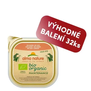 Časově Omezené Almo Nature Bio Organic - vanička pro psy s lososem 100g výhodné balení 32ks