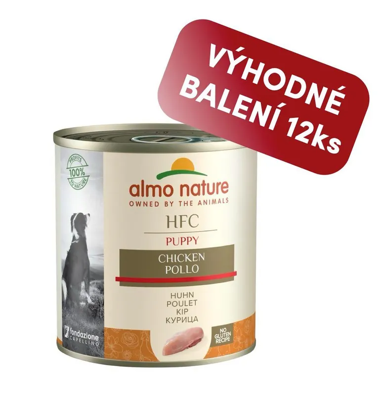 Pouze Dnes Almo Nature HFC - kuřecí pro štěňata 280g výhodné balení 12ks