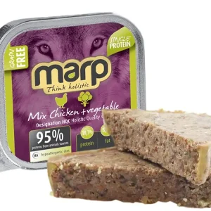 Akční Cena Marp Mix vanička pro psy kuře+zelenina 100g