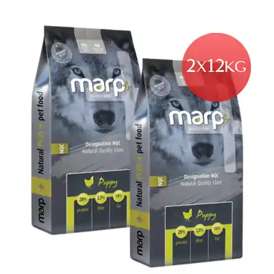 Marp Natural Plus Puppy - pro štěňata 2 x 12kg Oblíbený
