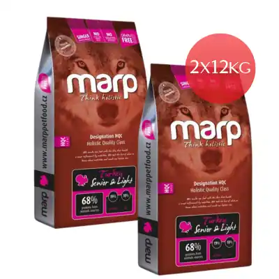 Marp Holistic Turkey S&L - krůtí senior&light bez obilovin 2 x 12kg + Kolagenová rolka MARP ZDARMA Cenový Hit