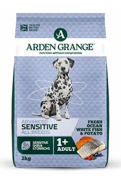 Arden Grange GF Dog Adult Sen.Oc.White Fish&Potato 2kg Dokud Zásoby Vydrží