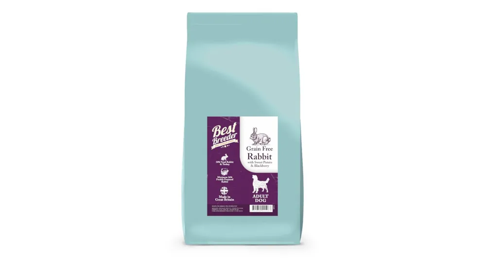 Super Cena Best Breeder Grain Free Rabbit with Turkey, Sweet Potato & Blackberry balení 12 kg