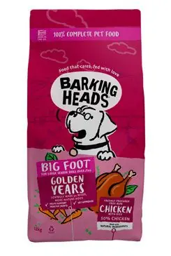 Autentický BARKING HEADS Big Foot Golden Years Chicken 2x12kg