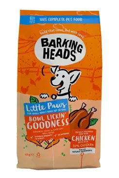 BARKING HEADS Little Paws Bowl Lickin Good Chick 2x6kg Speciální Cena