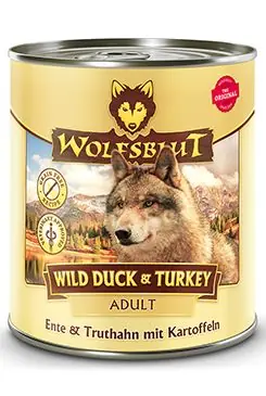 Rychlé Dodání Wolfsblut Dog Adult Wild Duck&Turkey konz. 800g