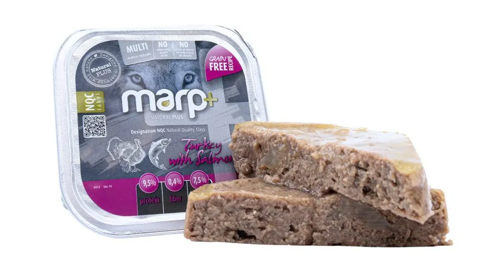 Marp Natural Plus vanička pro psy krůtí s lososem 150g Nejprodávanější