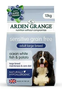 Hit Sezóny Arden Grange Dog GF Adult Large Sen.O.W.Fish&Pot. 12kg