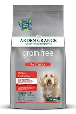 Dokud Zásoby Vydrží Arden Grange Dog GF Light/Senior Chick&Superfoods 2kg