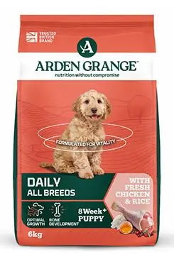 Arden Grange Dog Puppy/Junior rich in fresh Chick.6kg Sleva