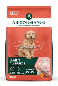 Originální Arden Grange Dog Puppy/Junior rich in fresh Chick. 2 x 12kg