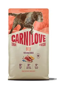 Carnilove Dog True Fresh Dry Beef Adult AllBreeds 4kg Speciální Cena