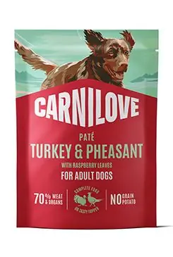 Jen Po Omezenou Doba Carnilove Dog Pouch Paté Turkey&Pheas.+Rasp. 300g