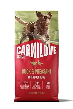 Horká Nabídka Carnilove Dog Active Dry Duck&Pheasant Adult AB 12kg
