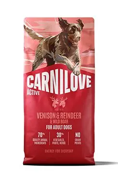 Carnilove Dog Active Dry Venis&Rein&Wild AdultAB12kg Horká Nabídka