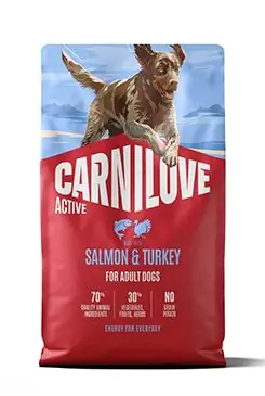 Carnilove Dog Active Dry Salmon&Turkey Adult AB 4kg Poslední Šance