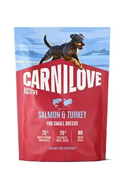 Dokud Zásoby Vydrží Carnilove Dog Active Dry Salmon&Turkey Adult SB 1,5kg