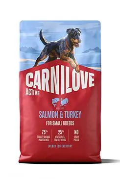 Horká Nabídka Carnilove Dog Active Dry Salmon&Turkey Adult SB 4kg