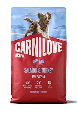 Poslední Šance Carnilove Dog Active Dry Salmon&Turkey Puppies 4kg