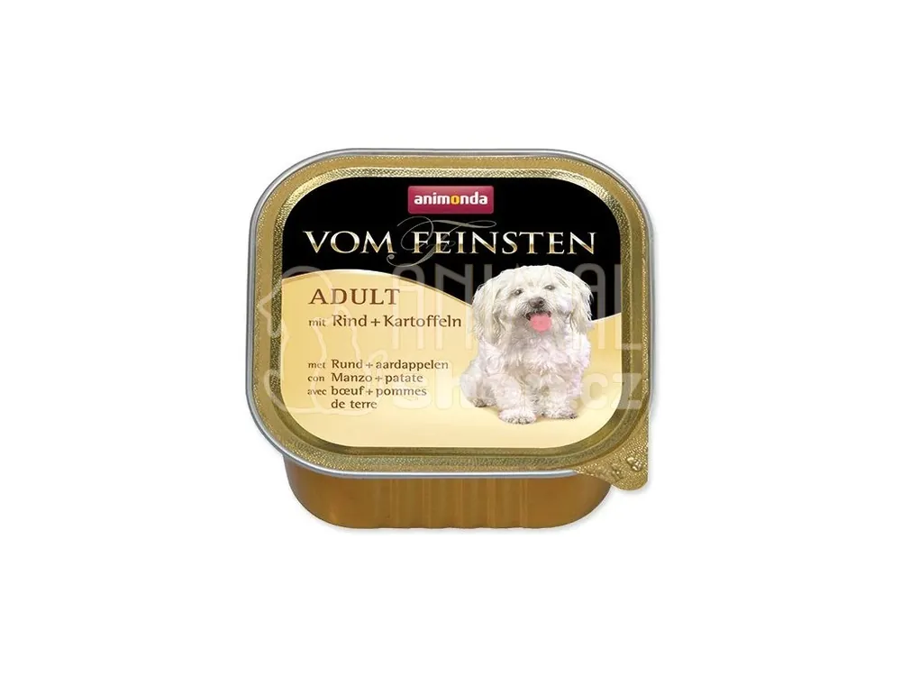 Paštika Animonda Vom Feinstein Adult hovězí s bramborami 150g Sleva