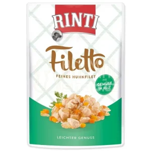 Super Cena Kapsička Rinti Filetto Adult kuře a zelenina v želé 100g