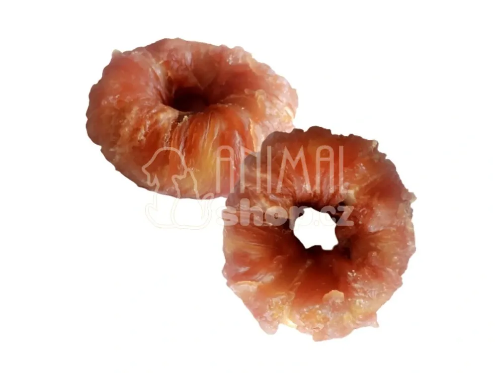 Super Cena Donut s kuřecím masem žvýkací Snacks L 6-7 cm - 1ks