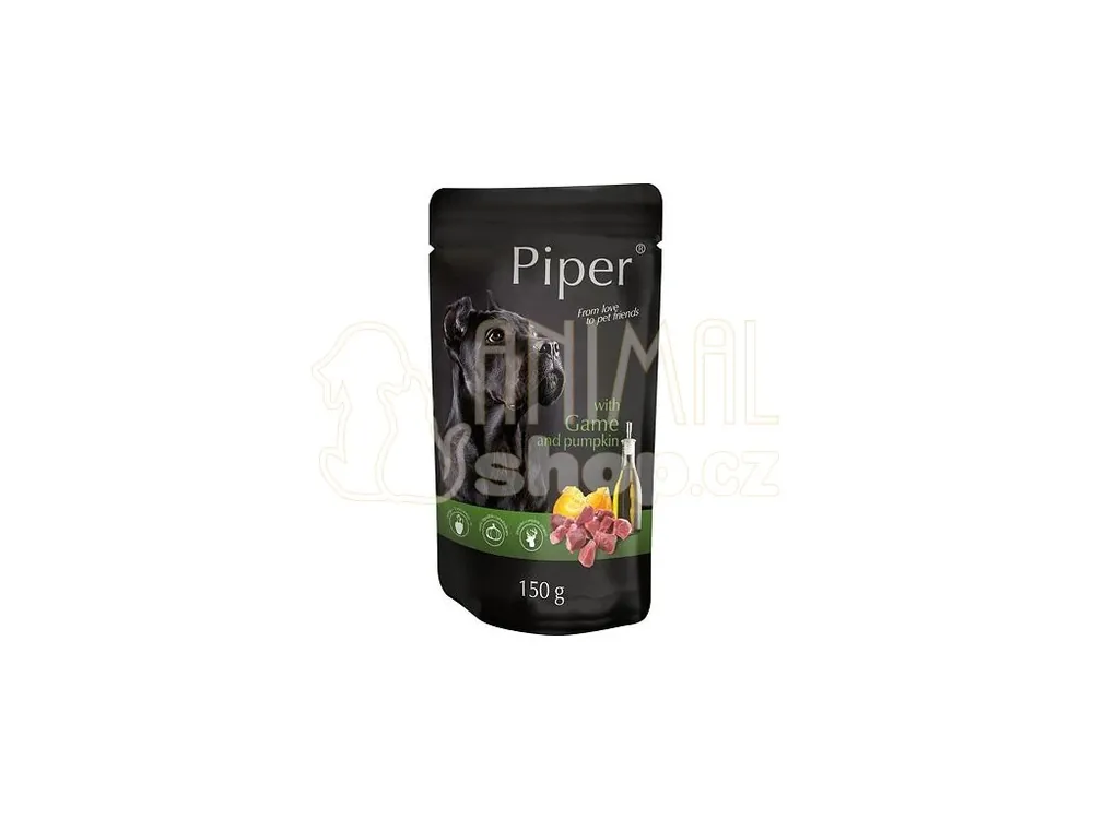PIPER se zvěřinou a dýní, kapsička pro psy 150 g Oblíbený