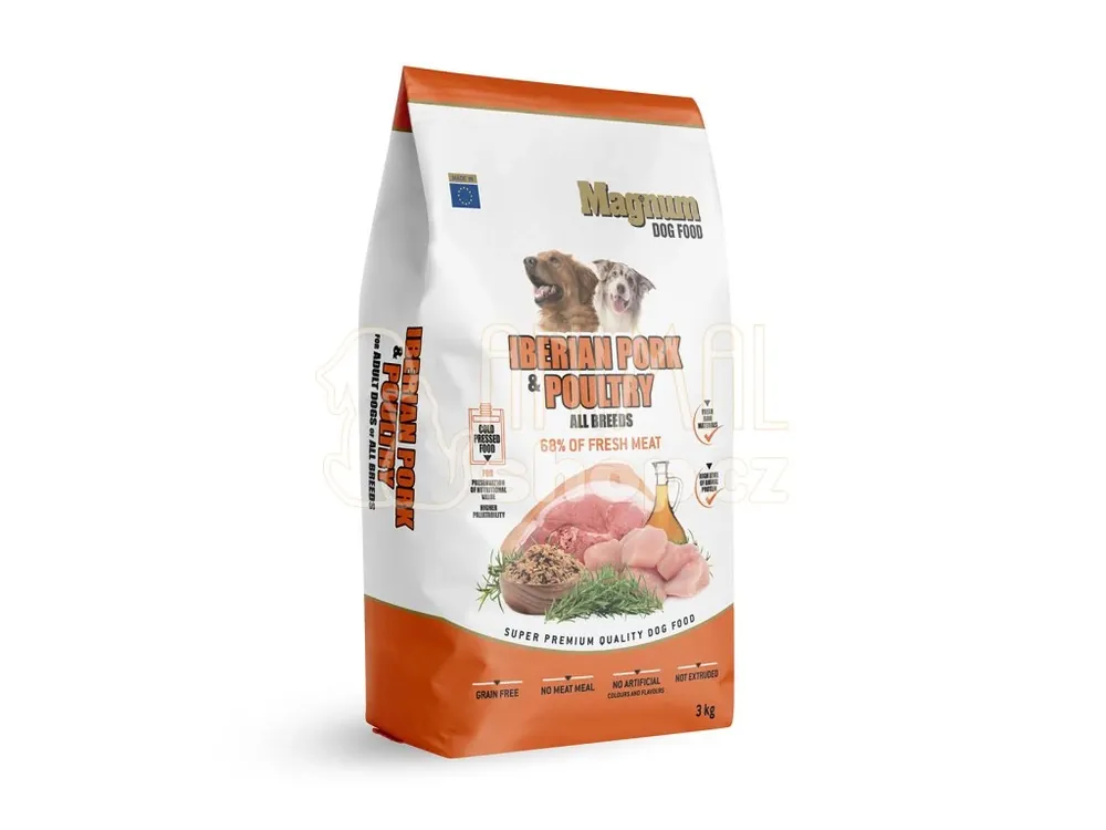 Magnum Iberian Pork & Poultry All Breed 3kg Rychlé Dodání