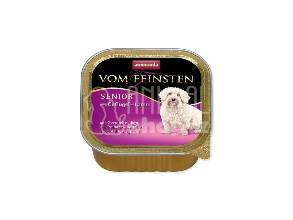 Levný Paštika Animonda Vom Feinstein Senior kuře a jehně 150g