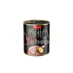 Dokud Zásoby Vydrží NEW PIPER s hovězími játry a bramborami, konzerva pro psy 800 g