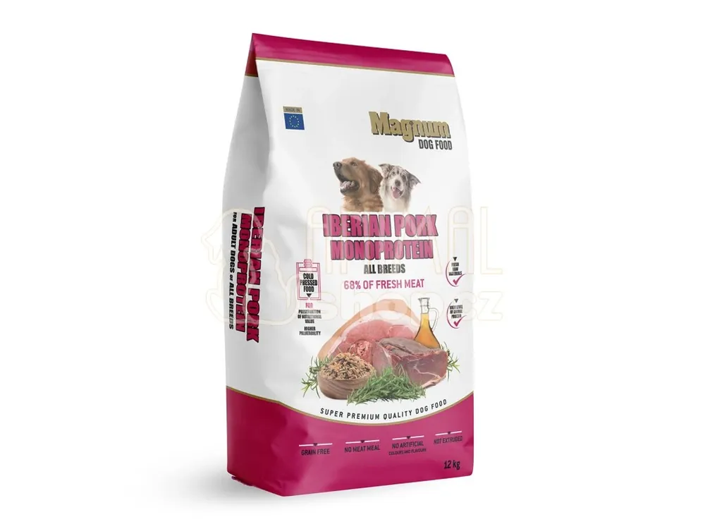 Magnum Iberian Pork & Monoprotein All Breed 12kg Akce