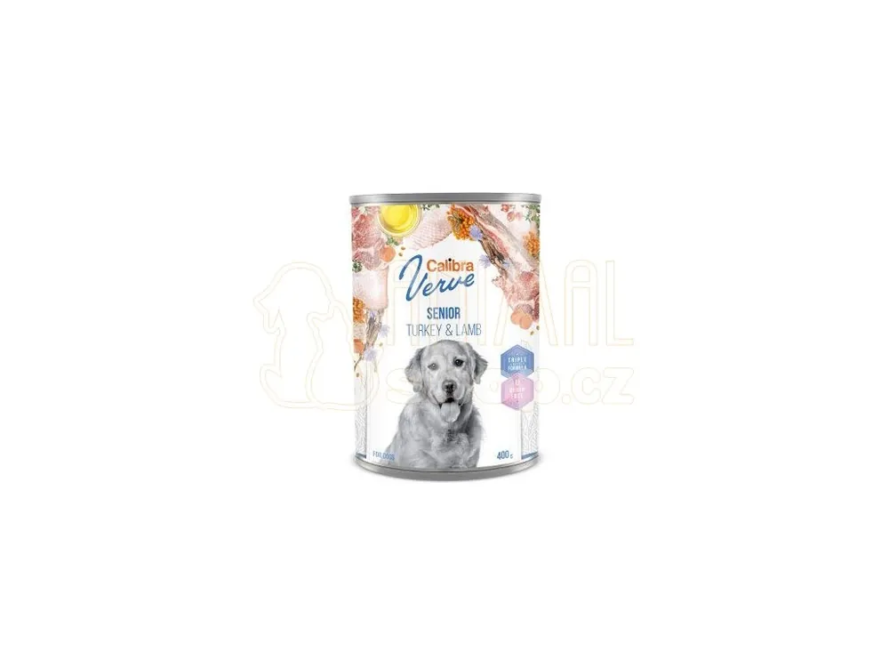Nakupujte Hned Calibra Dog Verve konz.GF Senior Turkey&Lamb 400g