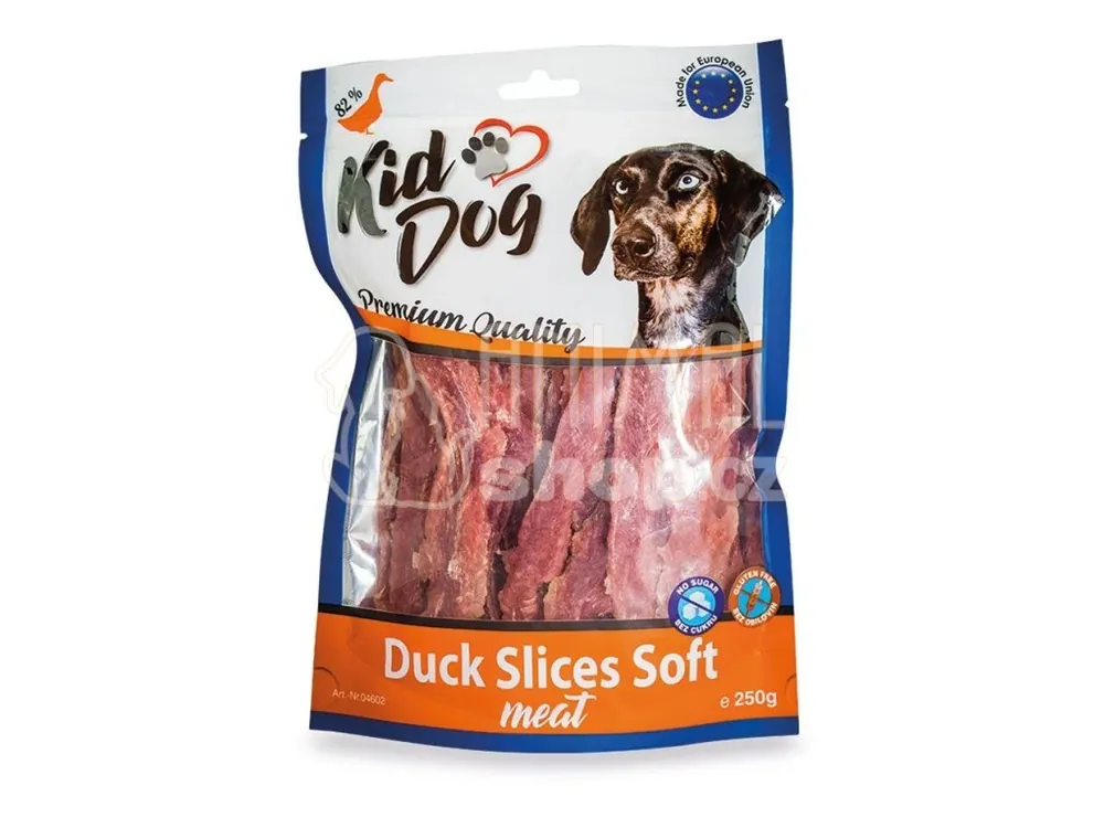 Rychlé Dodání KIDDOG kachní plátek, měkké masíčko 250 g