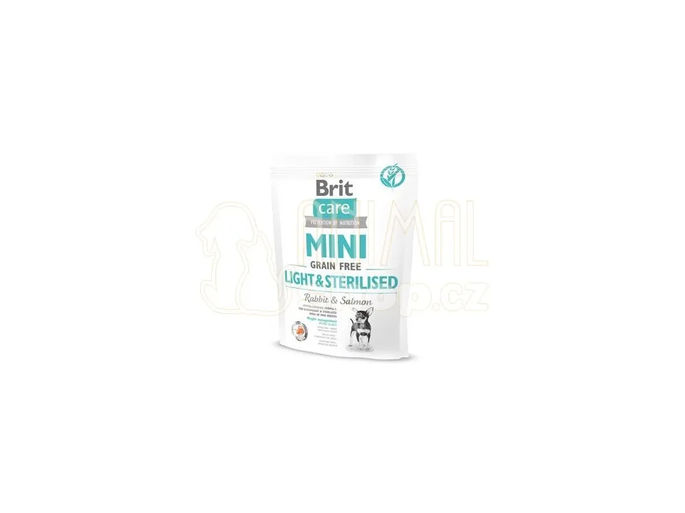 Brit Care Dog Mini Grain Free Light & Sterilised 400g Ověřený