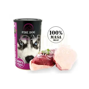 Nejlepší Volba FINE DOG konzerva KACHNÍ 100% Masa 1200g