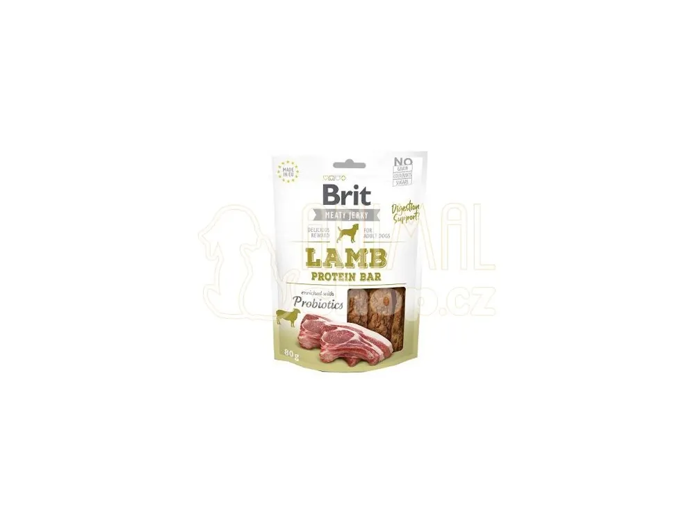 Výprodej Brit Jerky Lamb Protein Bar 80g
