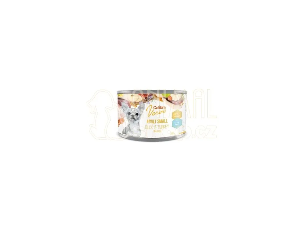 Calibra Dog Verve konz.GF Adult Small Duck&Turkey 200g Cenový Hit