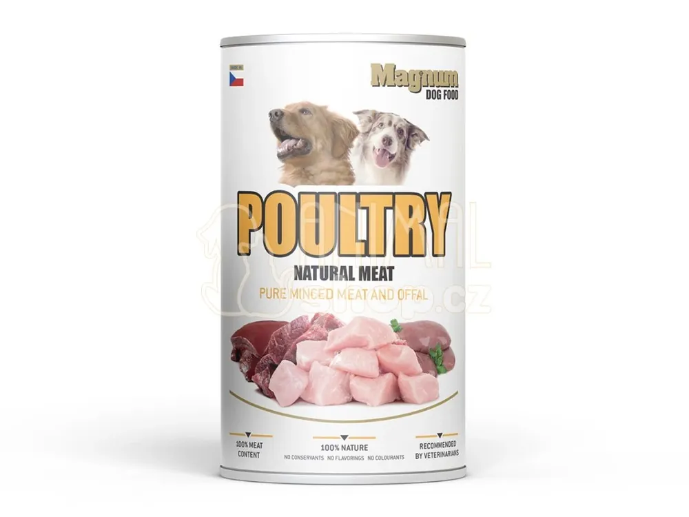 Super Cena MAGNUM Natural POULTRY Meat dog 1200g