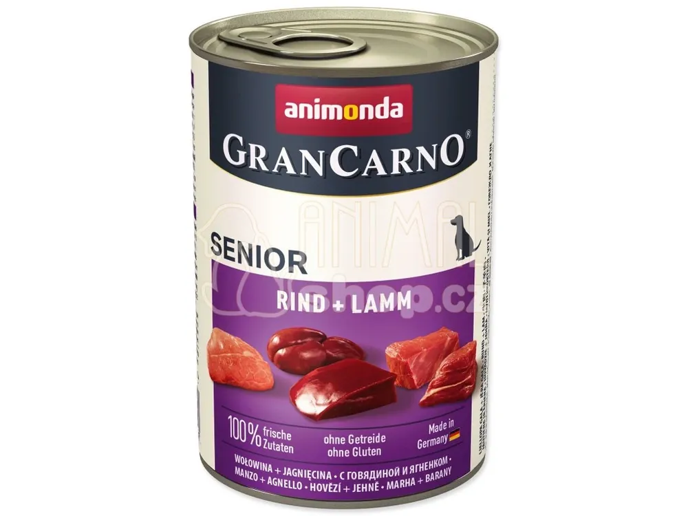 Konzerva Animonda Gran Carno Senior hovězí a jehně 400g Značkový