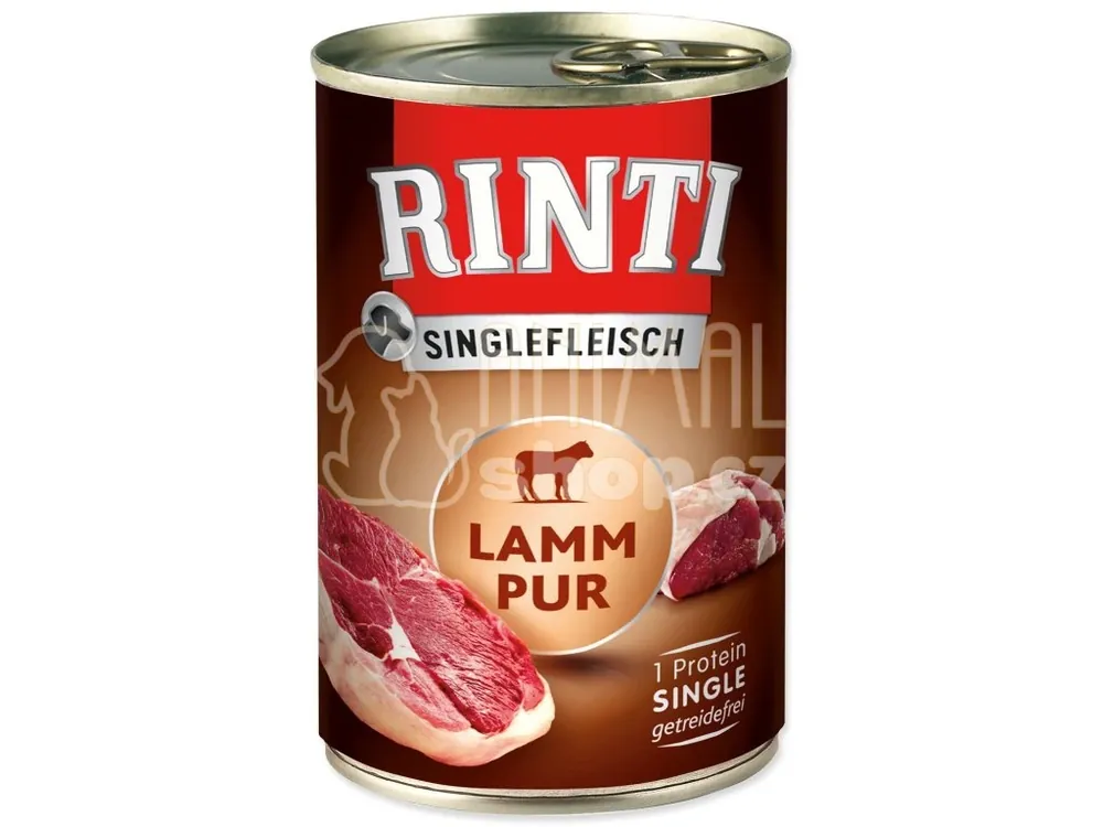 Konzerva Rinti Sensible PUR Adult jehně 400g Nová Kolekce