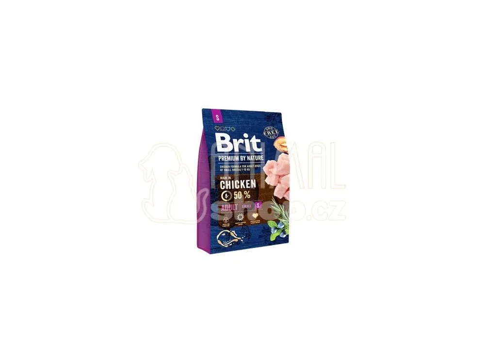 Brit Premium Dog by Nature Adult S 3kg Tovární Cena