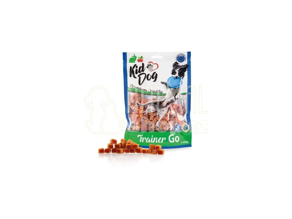 Bezpečná Platba KIDDOG TRAINER GO mini kostičky s králíkem a brusinkami 250 g