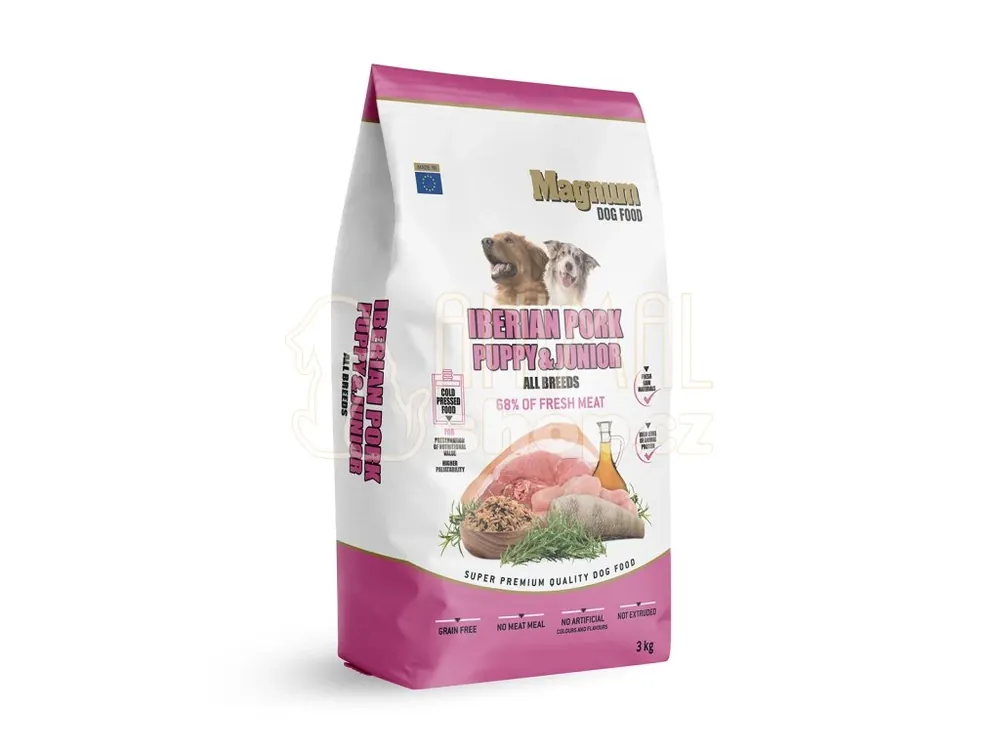 Jen Po Omezenou Doba Magnum Iberian Pork Puppy & Junior 3kg
