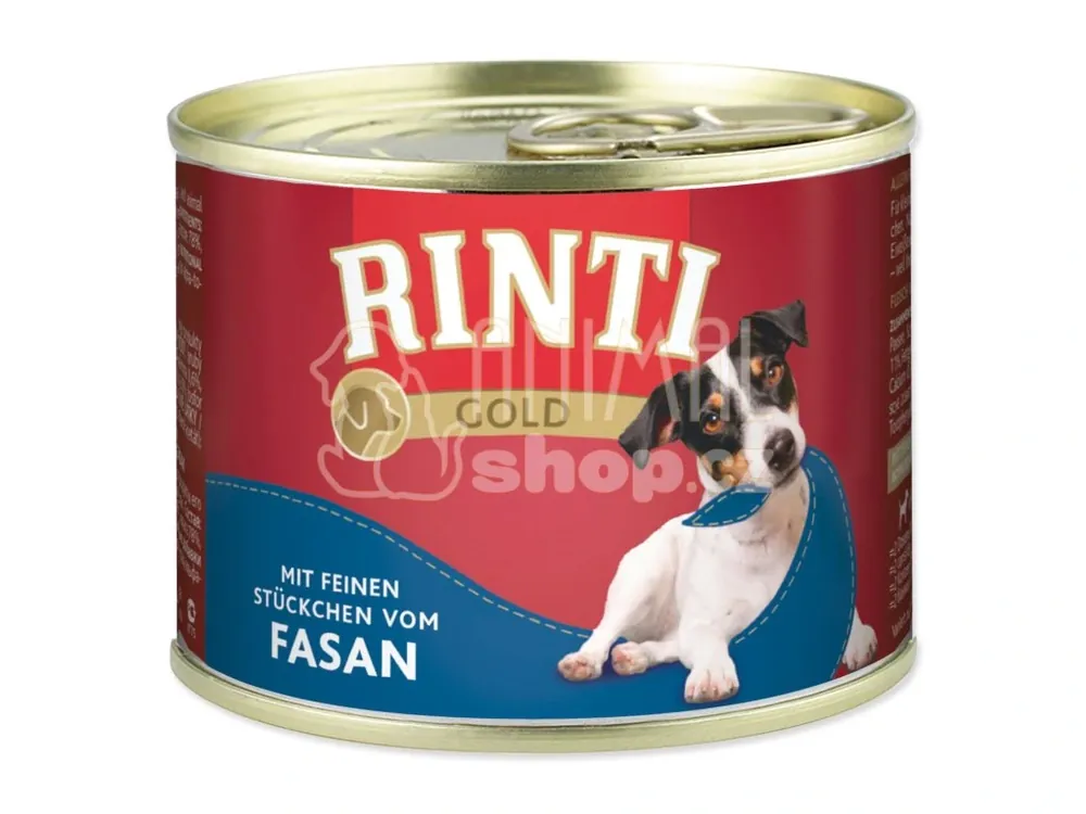 Konzerva Rinti Gold Adult bažant 185g Víkendová Akce