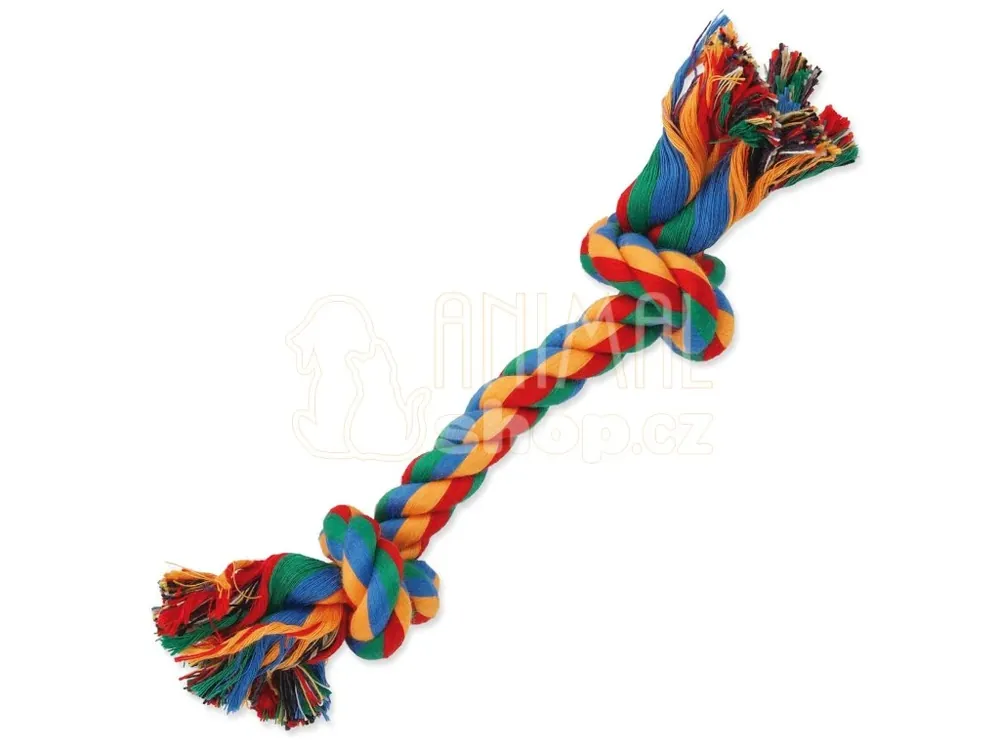 Koupit Online Hračka Dog Fantasy uzel bavlněný barevný 2 knoty 20cm